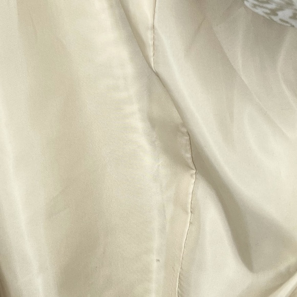 RQT Blazer Cream Tan Tiger Stripe Sz 10 Petite - Picture 10 of 12